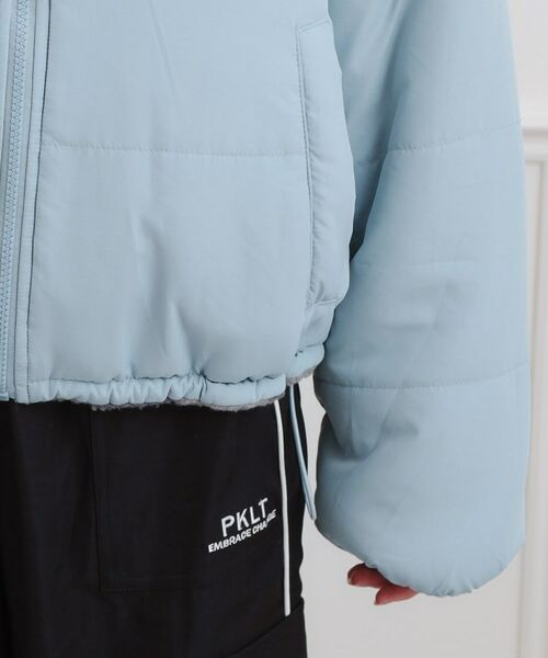 PINK-latte / ピンク ラテ レザーブルゾン・ジャケット | ボアリバーシブルブルゾン | 詳細7