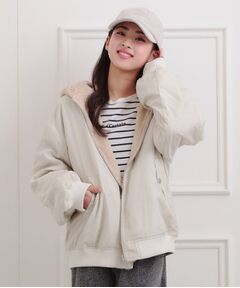 PINK-latte / ピンク ラテ レザーブルゾン・ジャケット | リバーシブルフェイクファーブルゾン