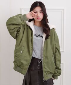 PINK-latte / ピンク ラテ レザーブルゾン・ジャケット | リバーシブルフェイクファーブルゾン