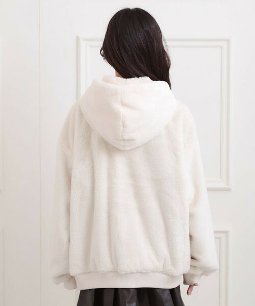 PINK-latte / ピンク ラテ レザーブルゾン・ジャケット | リバーシブルフェイクファーブルゾン | 詳細10