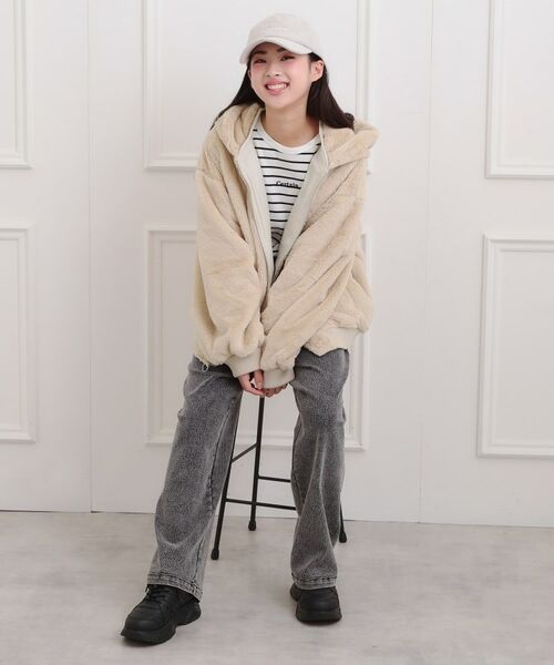 PINK-latte / ピンク ラテ レザーブルゾン・ジャケット | リバーシブルフェイクファーブルゾン | 詳細15