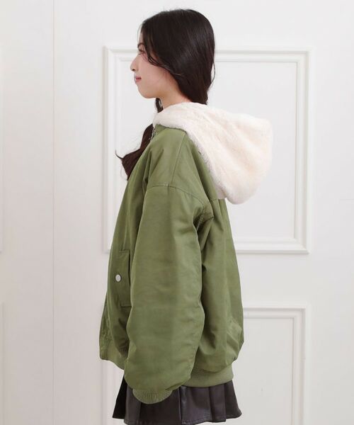 PINK-latte / ピンク ラテ レザーブルゾン・ジャケット | リバーシブルフェイクファーブルゾン | 詳細2