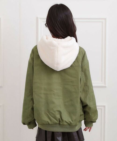 PINK-latte / ピンク ラテ レザーブルゾン・ジャケット | リバーシブルフェイクファーブルゾン | 詳細3