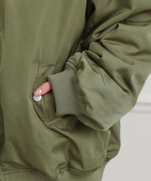 PINK-latte / ピンク ラテ レザーブルゾン・ジャケット | リバーシブルフェイクファーブルゾン | 詳細5