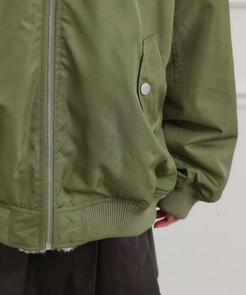 PINK-latte / ピンク ラテ レザーブルゾン・ジャケット | リバーシブルフェイクファーブルゾン | 詳細7