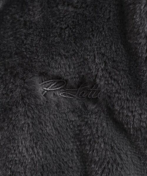 PINK-latte / ピンク ラテ レザーブルゾン・ジャケット | 耳付きフェイクファーブルゾン | 詳細16