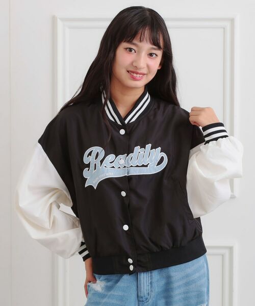 PINK-latte / ピンク ラテ その他アウター | ロゴアップリケスタジャン | 詳細10