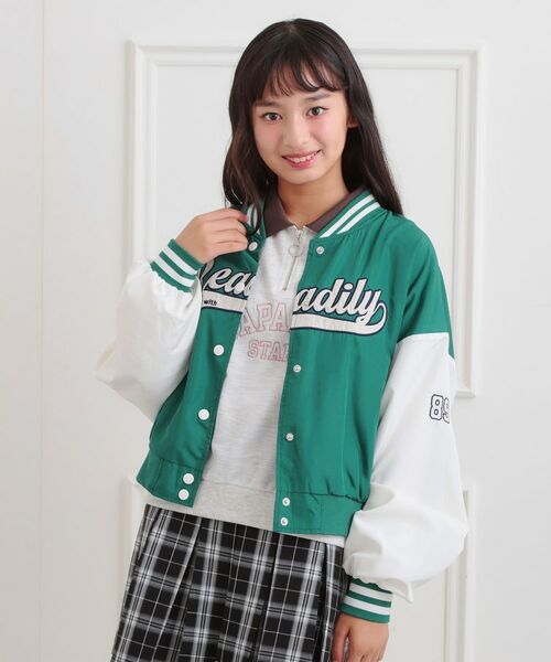 PINK-latte / ピンク ラテ その他アウター | ロゴアップリケスタジャン | 詳細14