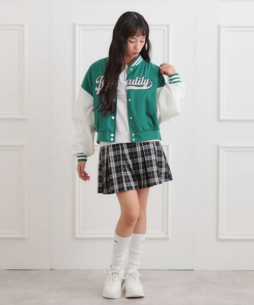 PINK-latte / ピンク ラテ その他アウター | ロゴアップリケスタジャン | 詳細15