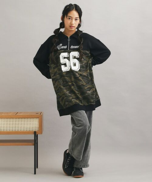 PINK-latte / ピンク ラテ ワンピース | ナンバー切替ハーフジップワンピース | 詳細12