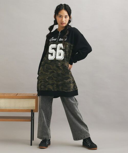 PINK-latte / ピンク ラテ ワンピース | ナンバー切替ハーフジップワンピース | 詳細13