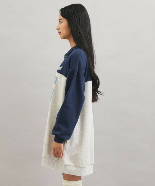 PINK-latte / ピンク ラテ ワンピース | ナンバー切替ハーフジップワンピース | 詳細2