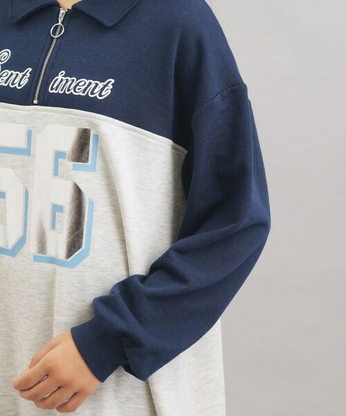 PINK-latte / ピンク ラテ ワンピース | ナンバー切替ハーフジップワンピース | 詳細5