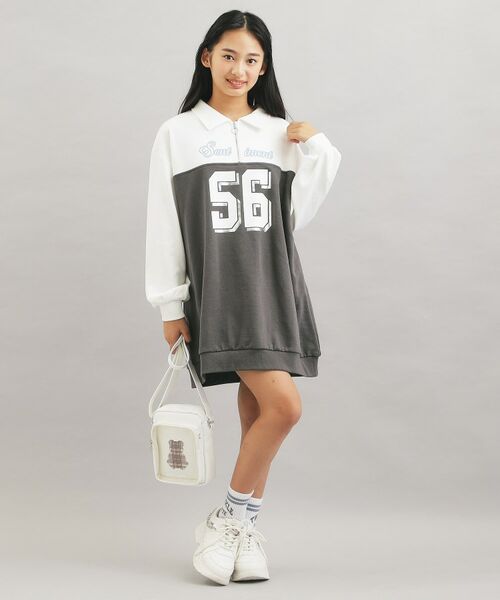 PINK-latte / ピンク ラテ ワンピース | ナンバー切替ハーフジップワンピース | 詳細9