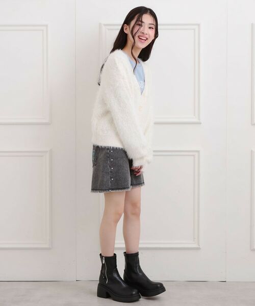 PINK-latte / ピンク ラテ ショート・ハーフ・半端丈パンツ | スタッズショートパンツ | 詳細10