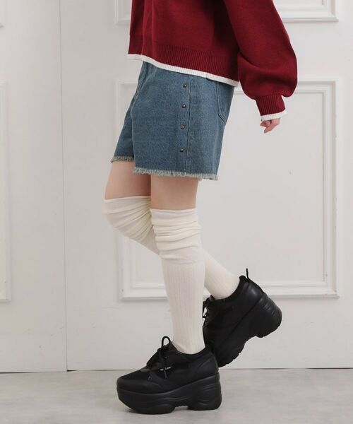 PINK-latte / ピンク ラテ ショート・ハーフ・半端丈パンツ | スタッズショートパンツ | 詳細13