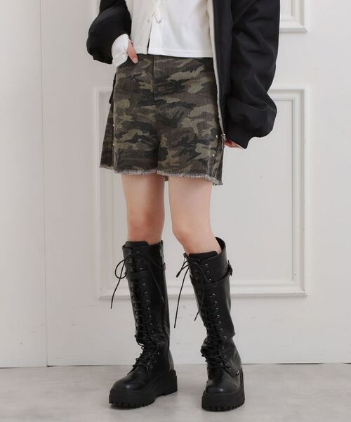 PINK-latte / ピンク ラテ ショート・ハーフ・半端丈パンツ | スタッズショートパンツ | 詳細17