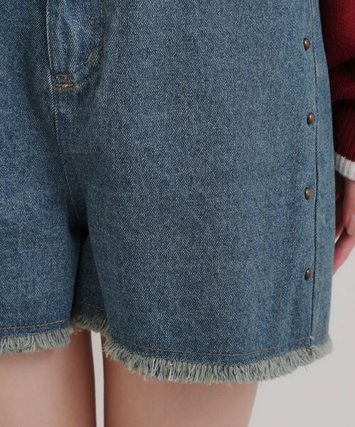 PINK-latte / ピンク ラテ ショート・ハーフ・半端丈パンツ | スタッズショートパンツ | 詳細8