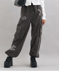 PINK-latte / ピンク ラテ デニムパンツ | らくがきデニムカーゴパンツ