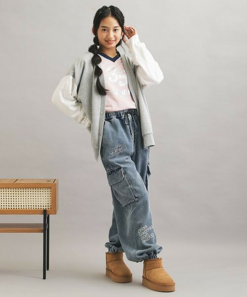 PINK-latte / ピンク ラテ デニムパンツ | らくがきデニムカーゴパンツ | 詳細12