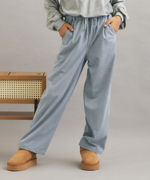 PINK-latte/ピンク ラテ コーデュロイイージーロングパンツ サックスブルー(090) 15(150cm) PINK-latte/ピンク ラテ コーデュロイイージーロングパンツ サックスブルー(090) 15(150cm)