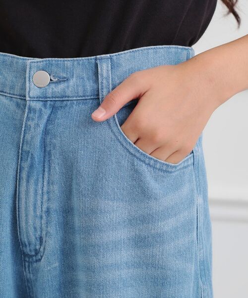 PINK-latte / ピンク ラテ デニムパンツ | ダメージワイドデニムパンツ | 詳細6