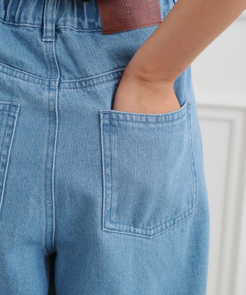 PINK-latte / ピンク ラテ デニムパンツ | ダメージワイドデニムパンツ | 詳細7