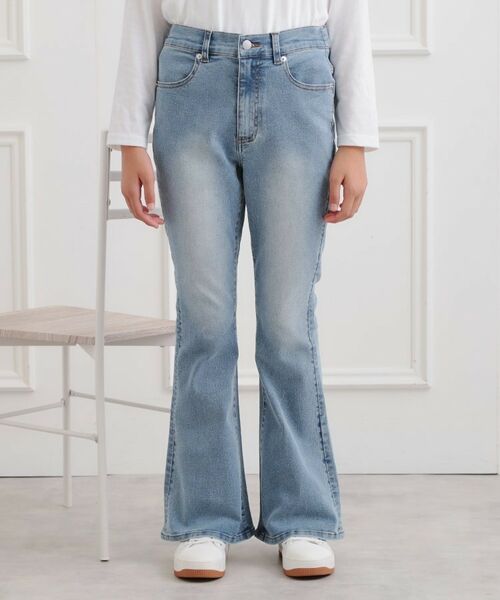 PINK-latte / ピンク ラテ デニムパンツ | フレアデニムパンツ | 詳細1