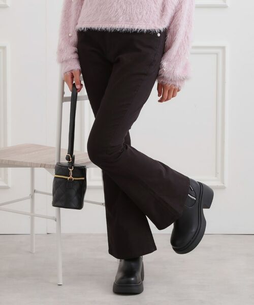 PINK-latte / ピンク ラテ デニムパンツ | フレアデニムパンツ | 詳細10