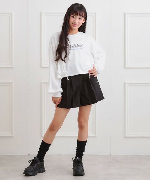 PINK-latte / ピンク ラテ ショート・ハーフ・半端丈パンツ | バックルハイウエストショートパンツ | 詳細13