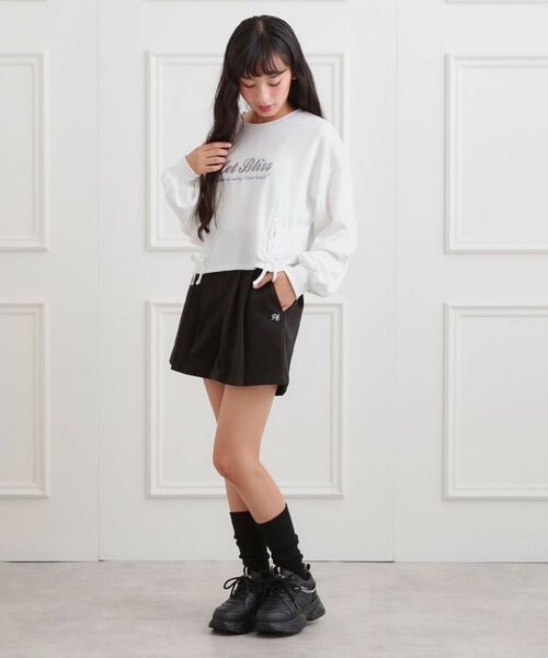 PINK-latte / ピンク ラテ ショート・ハーフ・半端丈パンツ | バックルハイウエストショートパンツ | 詳細14