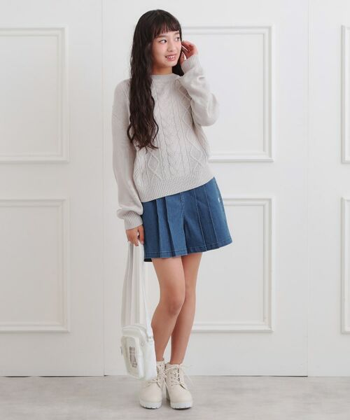 PINK-latte / ピンク ラテ ショート・ハーフ・半端丈パンツ | バックルハイウエストショートパンツ | 詳細17