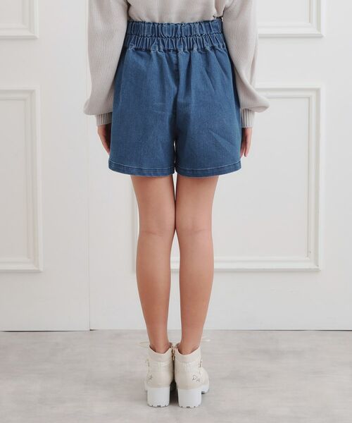 PINK-latte / ピンク ラテ ショート・ハーフ・半端丈パンツ | バックルハイウエストショートパンツ | 詳細3