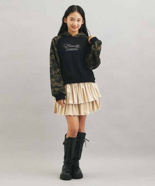 PINK-latte / ピンク ラテ ミニ・ひざ丈スカート | フェイクスエードティアードスカート | 詳細13