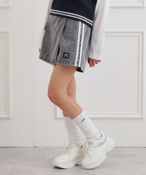 PINK-latte / ピンク ラテ ミニ・ひざ丈スカート | ラップサイドラインスカパン | 詳細10