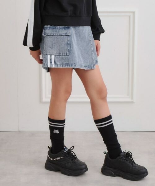 PINK-latte / ピンク ラテ ミニ・ひざ丈スカート | ラップサイドラインスカパン | 詳細14