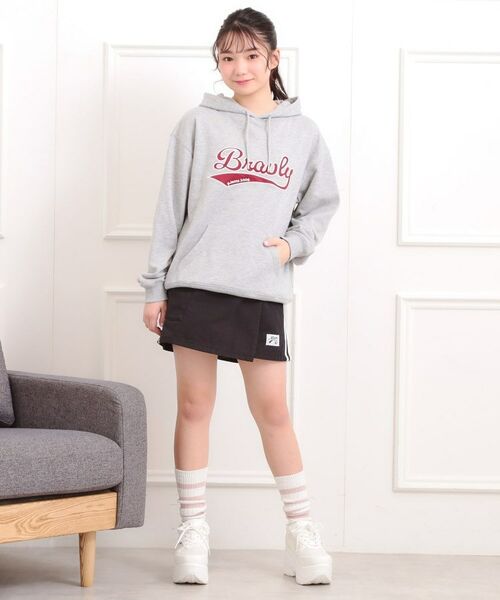 PINK-latte / ピンク ラテ ミニ・ひざ丈スカート | ラップサイドラインスカパン | 詳細23