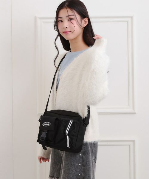 PINK-latte / ピンク ラテ ショルダーバッグ | ラインメッシュショルダーバッグ | 詳細3