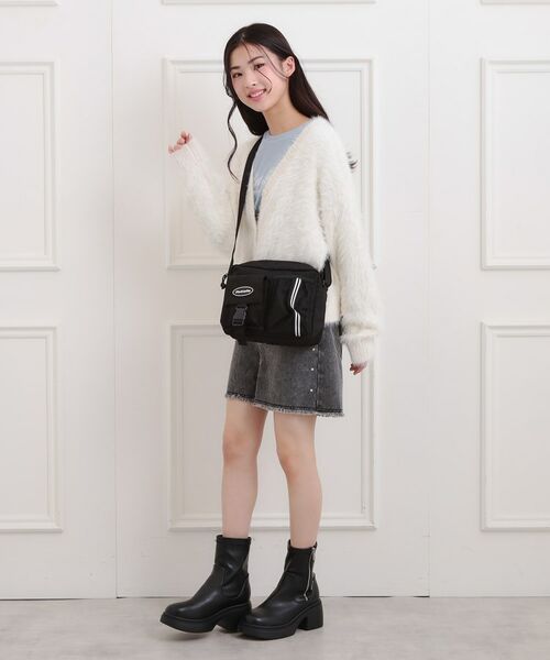 PINK-latte / ピンク ラテ ショルダーバッグ | ラインメッシュショルダーバッグ | 詳細4