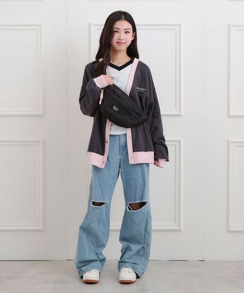 PINK-latte / ピンク ラテ メッセンジャーバッグ・ウエストポーチ | コード付きボディバッグ | 詳細4