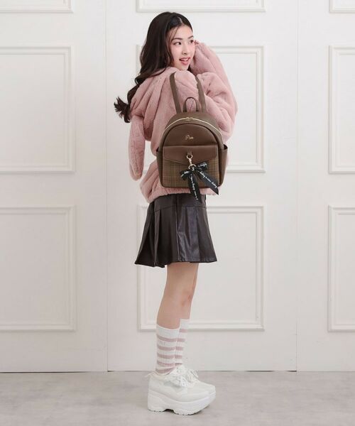 PINK-latte / ピンク ラテ リュック・バックパック | フラップチェックミニリュック | 詳細6