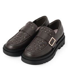 PINK-latte / ピンク ラテ フラットシューズ | キルティングストーンシューズ