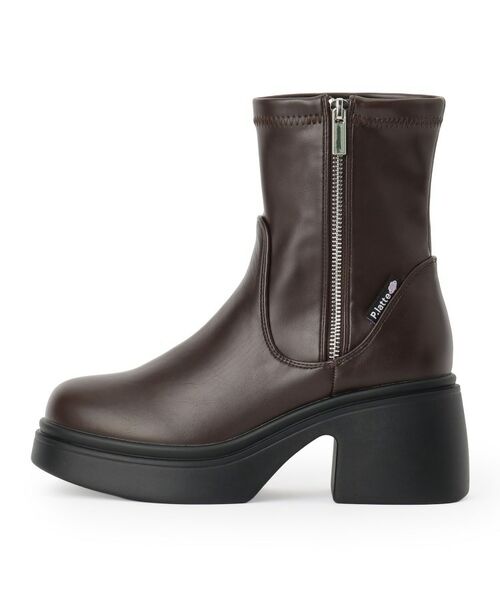 PINK-latte / ピンク ラテ シューズ | ジップアップショートブーツ | 詳細2