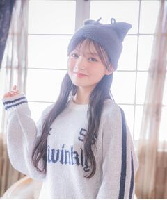 PINK-latte / ピンク ラテ ニットキャップ | みみつきニット帽