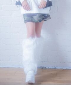 PINK-latte / ピンク ラテ ソックス | ファーレッグウォーマー