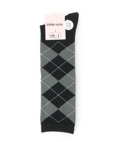 PINK-latte / ピンク ラテ ソックス | 【30cm丈】アーガイルハイソックス