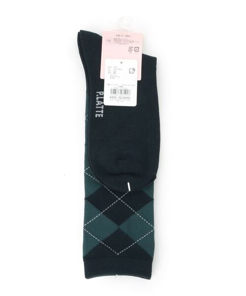 PINK-latte / ピンク ラテ ソックス | 【30cm丈】アーガイルハイソックス | 詳細2