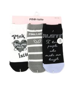 PINK-latte / ピンク ラテ ソックス | 【3Pセット】くるぶしソックス