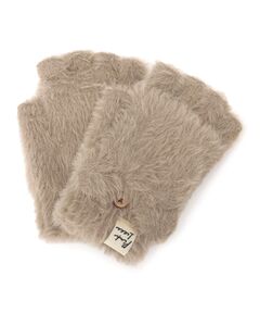 PINK-latte / ピンク ラテ 手袋 | くまみみシャギーフード付きミトン