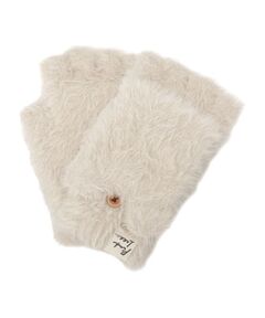 PINK-latte / ピンク ラテ 手袋 | くまみみシャギーフード付きミトン